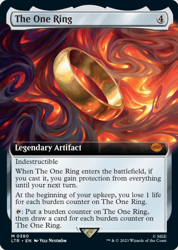 lord of the rings one ring card